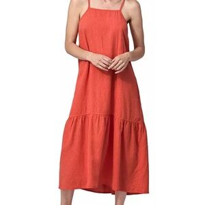 Patagonia Gwrden Island Tiered Dress Pimento Red